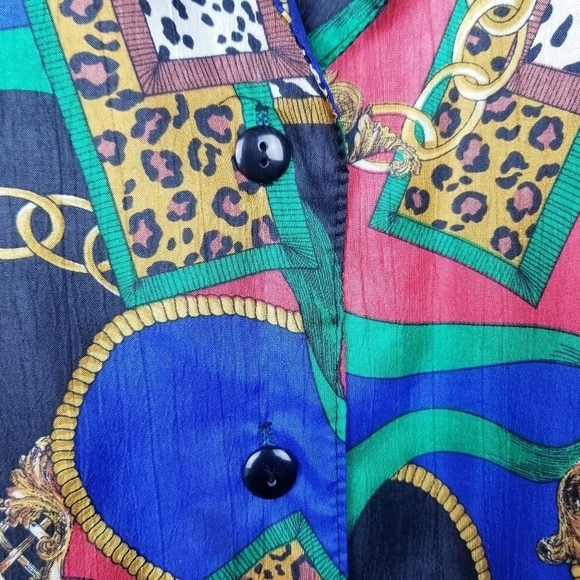 Lauren Lee Vintage Multicolored Short Sleeve Top - Picture 5 of 8